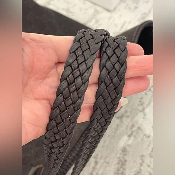 Gucci Chocolate Denim Monogram Tote Bag W/Braided Handles and Tassels - Picture 7 of 15